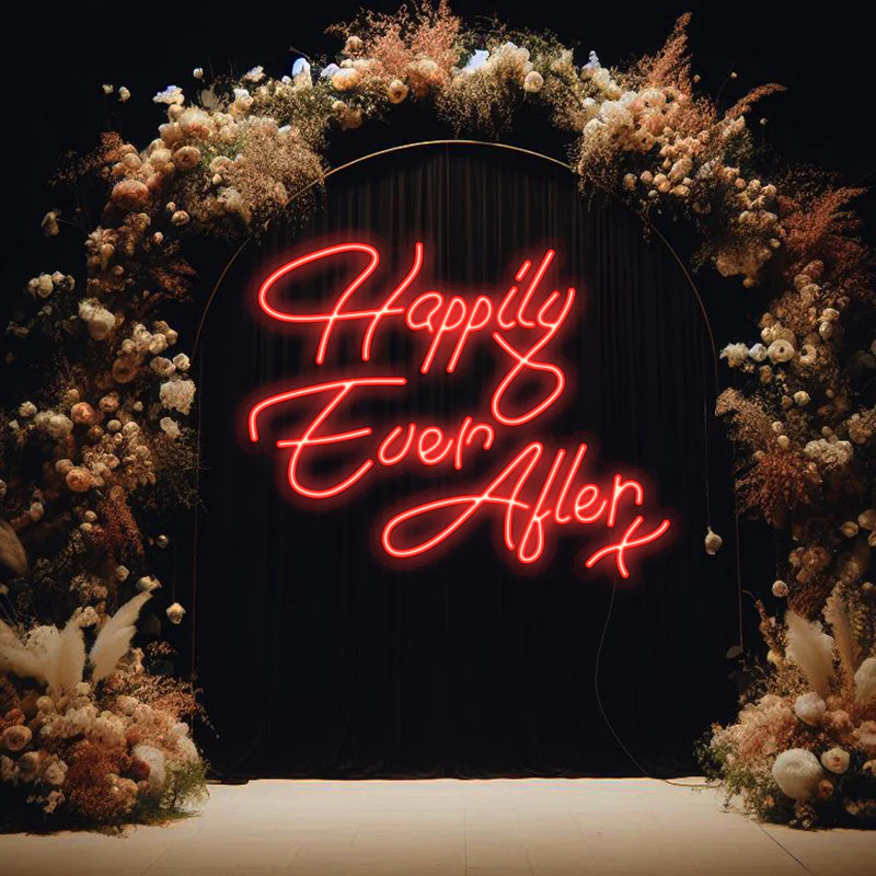 Enseigne Néon LED “Happily ever after"