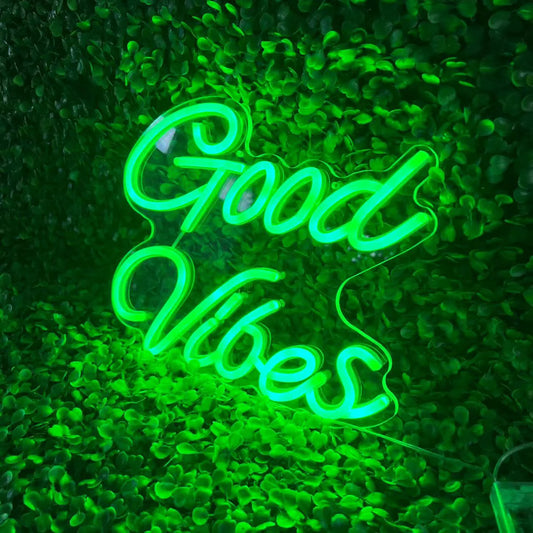 Enseigne Néon LED “Good Vibes”