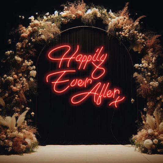 Enseigne Néon LED “Happily ever after"