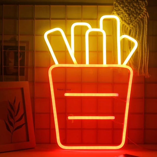 Enseigne Néon LED Frites
