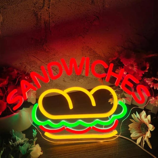 Enseigne Néon LED Sandwiches