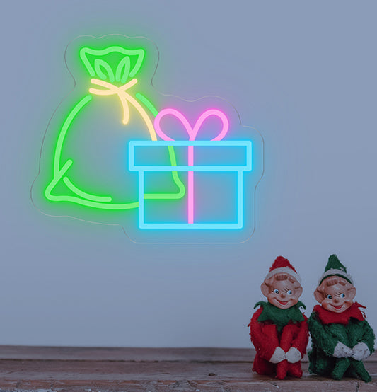 Enseigne Néon LED Cadeau de fin d'année