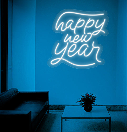 Enseigne Néon LED "Happy New Year"