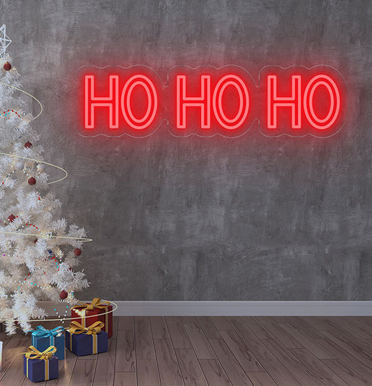 Enseigne Néon LED HO HO HO